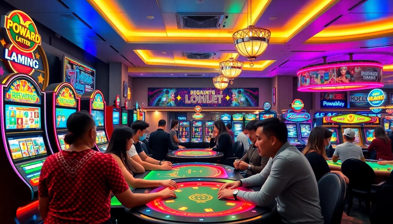 Engaged players enjoying the thrilling games at NOHU90’s modern online gaming platform.