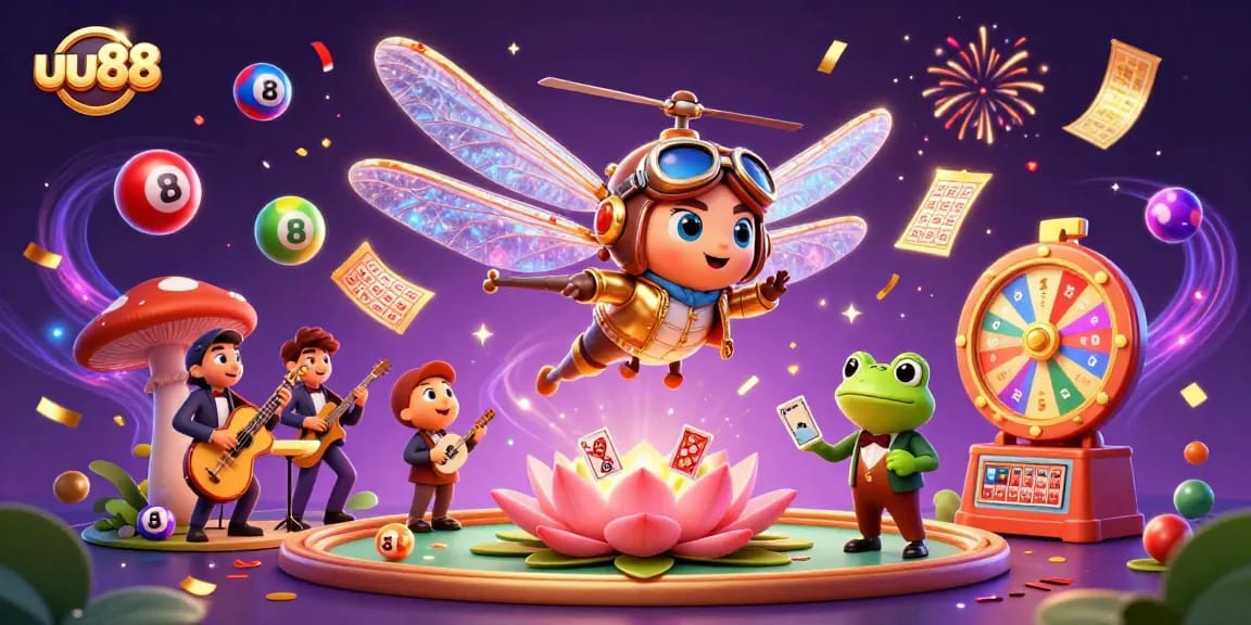 Engage in thrilling gaming experiences at uu88 with dynamic visuals of a vibrant casino scene.