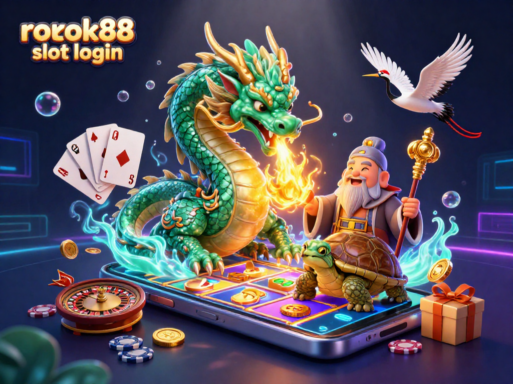 Experience the excitement of rokok88 slot login with legendary creatures and dynamic casino elements.