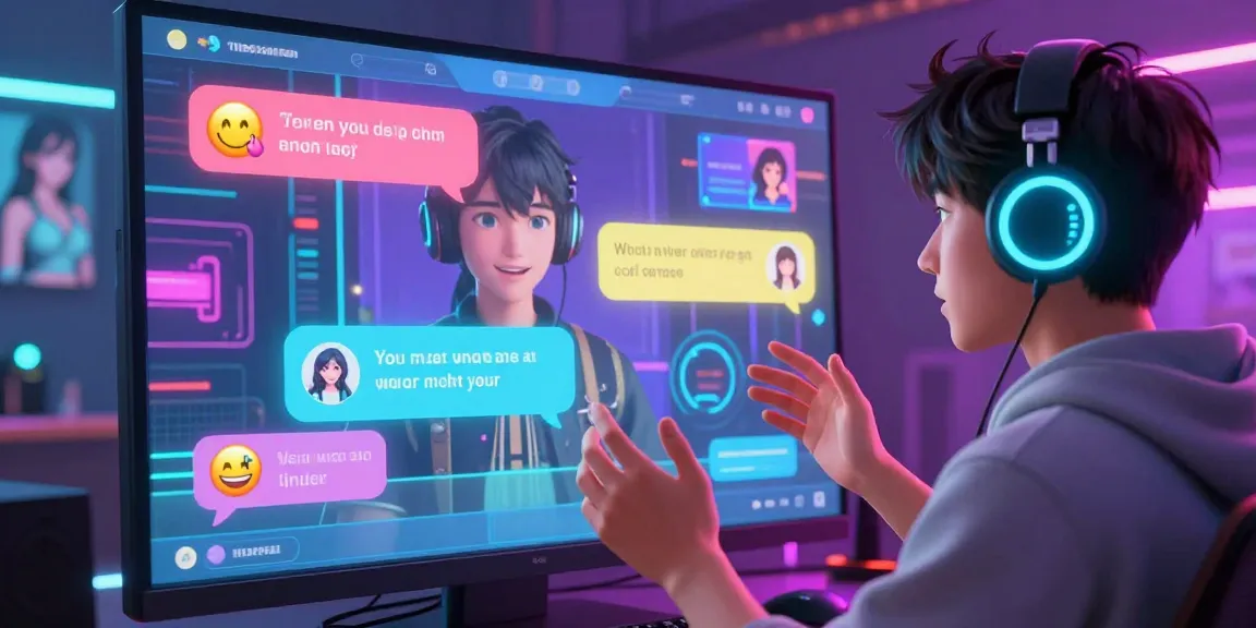 Engaging AI hentai chat scene with animated characters and vibrant digital interactions.