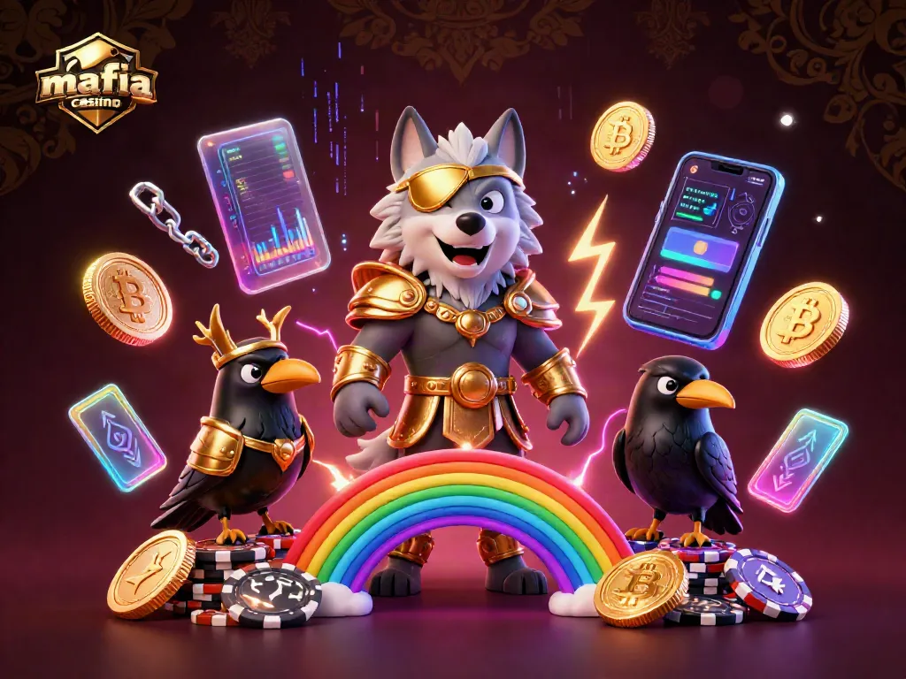 Engage with mafia casino italia through an immersive 3D casino scene featuring character-rich, vibrant elements.