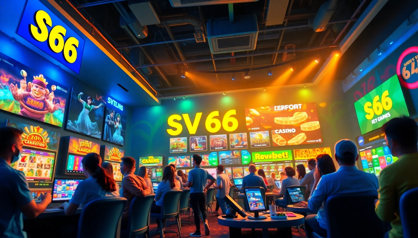 Dynamic online gaming experience with SV 66 showcasing diverse games and user engagement.