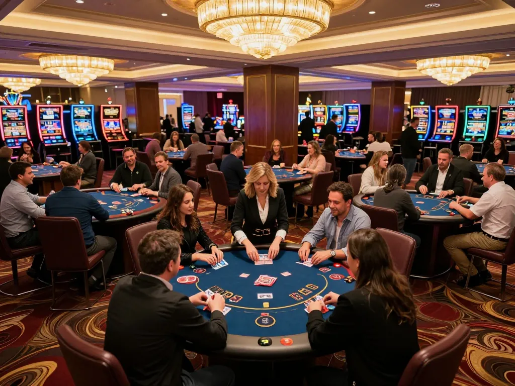 Tham gia vào trò chơi hấp dẫn tại casino Sun win, với các bàn chơi poker và không khí sôi động.