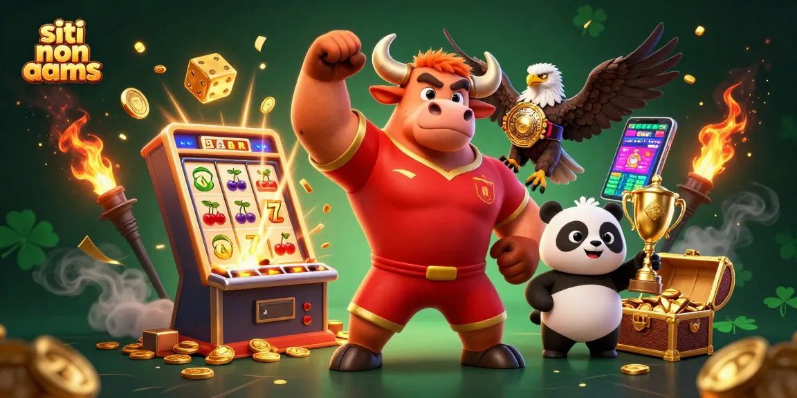 Engage with the exciting world of siti non aams through this vibrant casino illustration.
