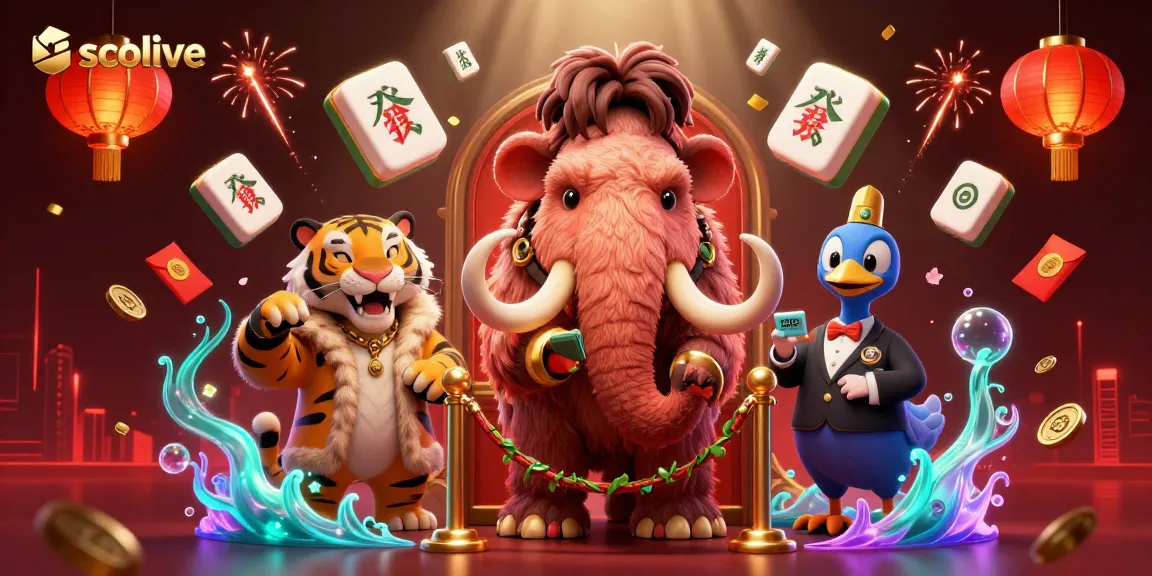 Socolive offers an engaging online casino experience, featuring dynamic characters in a vibrant 3D scene.